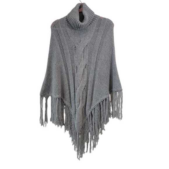 graziella nebba Sweaters - Italian Alpaca Wool Fringe Poncho